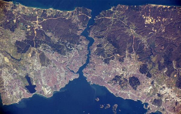 Uzaydan İstanbul Boğazı - Sputnik Türkiye