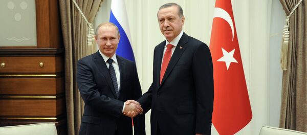 Rusya Devlet Başkanı Vladimir Putin, Cumhurbaşkanı Erdoğan ile Rusya Devlet Başkanı Vladimir Putin, Cumhurbaşkanı Erdoğan ile - Sputnik Türkiye