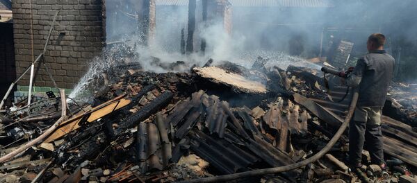 Ukrayna ordusu,  Donetsk'de Gorlovka kasabasını vurdu - Sputnik Türkiye