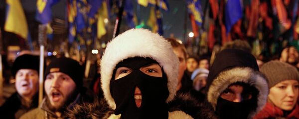 Ukrayna'da aşırı sağcılar,  Bandera için yürüdü - Sputnik Türkiye
