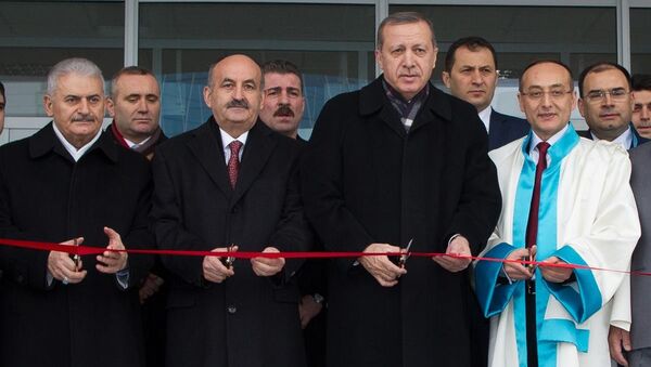 Türkiye Cumhurbaşkanı Erdoğan, Yıldırım Beyazıt Üniversitesi açılış ve temel atma töreninde - Sputnik Türkiye