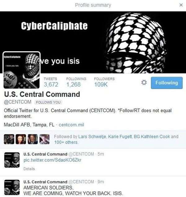 IŞİD yanlıları, ABD merkez komutanlığını hackledi - Sputnik Türkiye