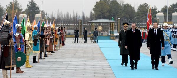 Türkiye Cumhurbaşkanı  Erdoğan ve Azerbaycan Cumhurbaşkanı  Aliyev - Sputnik Türkiye