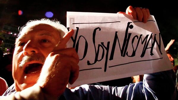 Arjantin'de Alberto Nisman protestosu - Sputnik Türkiye