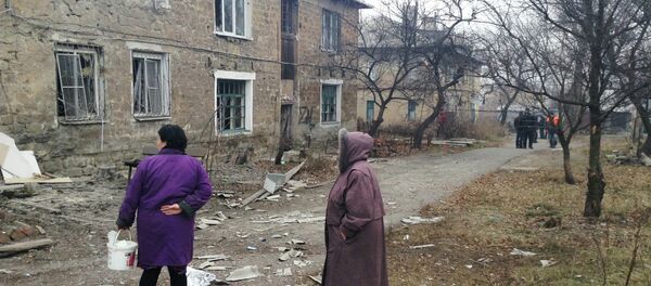 Top saldırısı sonrası Donetsk - Sputnik Türkiye