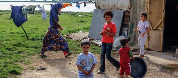 Lübnan'da Suriyeli mülteciler - Sputnik Türkiye