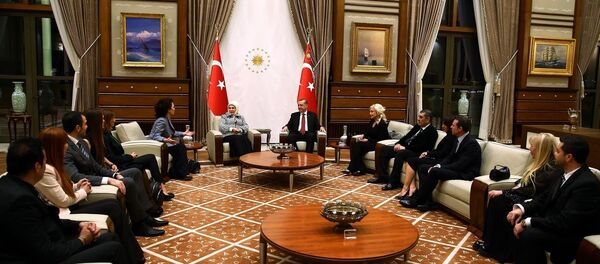 Erdoğan, sanatçılarla görüştü - Sputnik Türkiye