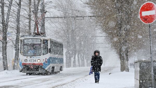 Moskova'da kar fırtınası - Sputnik Türkiye