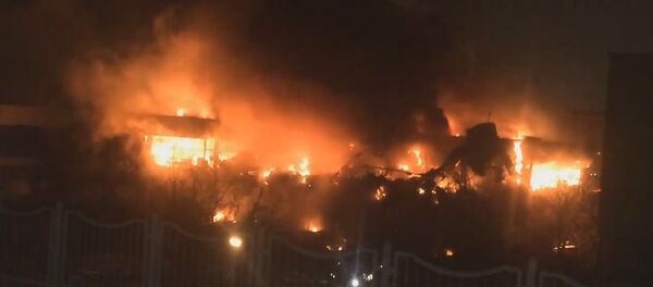 Moskova'da yangın - Sputnik Türkiye