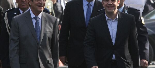 Yunanistan Başbakanı Aleksis Çipras ve Rum lider Nikos Anastasiadis - Sputnik Türkiye