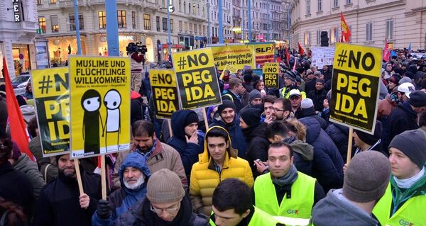 PEGIDA karşıtları - Sputnik Türkiye