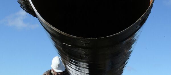 Doğalgaz boru hattının inşaatı Doğalgaz boru hattının inşaatı - Sputnik Türkiye