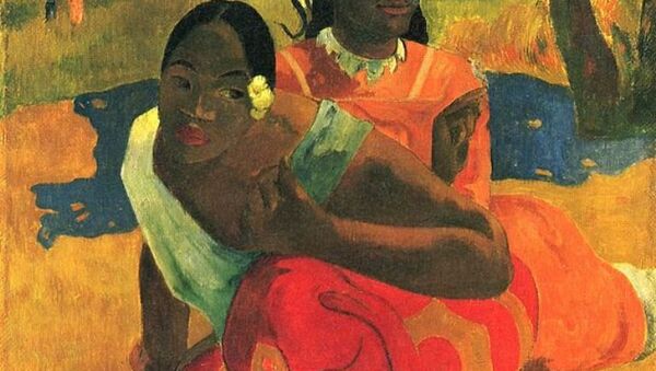 Gauguin'in 'Nafea Faa Ipoipo' (Ne Zaman Evleneceksin?) yağlı boya tablosu - Sputnik Türkiye