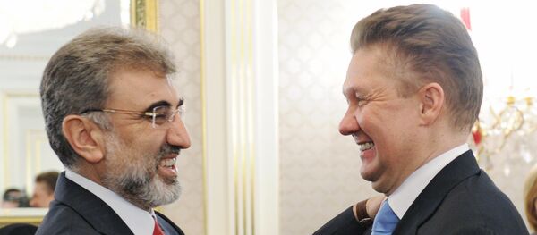 Enerji ve Tabii Kaynaklar Bakanı Taner Yıldız ve Gazprom CEO'su Aleksey Miller - Sputnik Türkiye