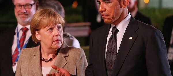 Angela Merkel-Barack Obama - Sputnik Türkiye