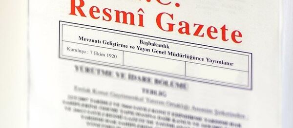 Resmi Gazete - Sputnik Türkiye