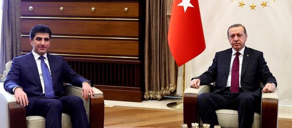 Recep Tayyip Erdoğan- Neçirvan Barzani - Sputnik Türkiye