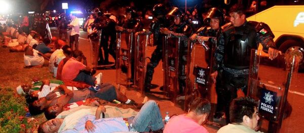 Meksika öğretmen eylemi - Sputnik Türkiye