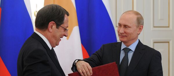 Rusya Devlet Başkanı Vladimir Putin - Güney Kıbrıs Rum yönetimi lideri Nikos Anastasiadis - Sputnik Türkiye