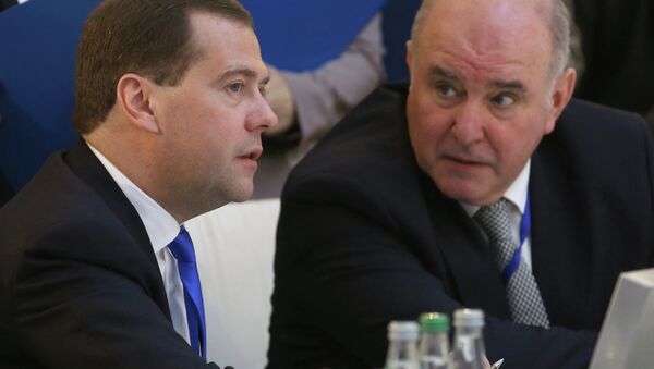 Rusya Başbakanı  Dmirtriy Medvedev - Dışişleri Bakan Yardımcısı Grigoriy Karasin - Sputnik Türkiye