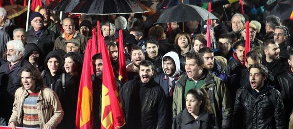 Yunanistan'ın başkenti Atina'da, Yunanistan Komünist Partisi (KKE) tarafından hükümet karşıtı bir gösteri düzenlendi. - Sputnik Türkiye