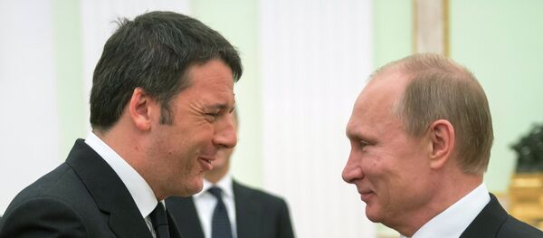 Vladimir Putin ve Matteo Renzi Vladimir Putin ve Matteo Renzi - Sputnik Türkiye