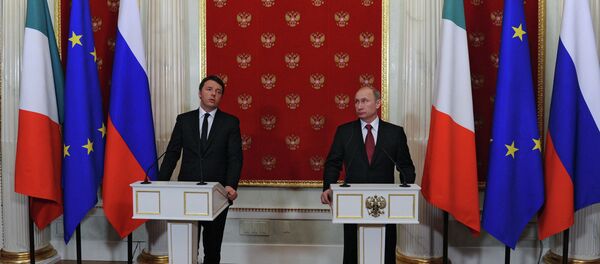 Vladimir Putin ve Matteo Renzi Vladimir Putin ve Matteo Renzi - Sputnik Türkiye