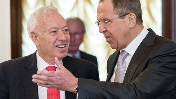 Rusya Dışişleri Bakanı Sergey Lavrov ve İspanya Dışişleri Bakanı Jose Manuel Garcia Margallo - Sputnik Türkiye