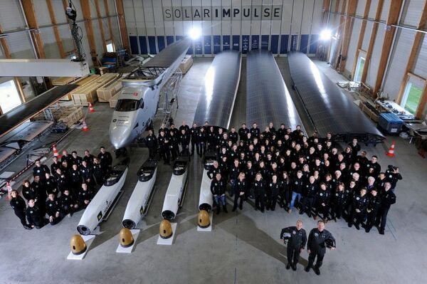 Dünya turu öncesi Solar Impulse 2 ekibi - Sputnik Türkiye