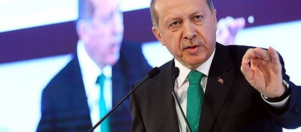 Gaziantep'teki toplu açılış töreninde konuşan Erdoğan, başkanlık sistemi ile ilgili olarak, “400 milletvekilini verin ve bu iş huzur içinde çözülsün” dedi. - Sputnik Türkiye