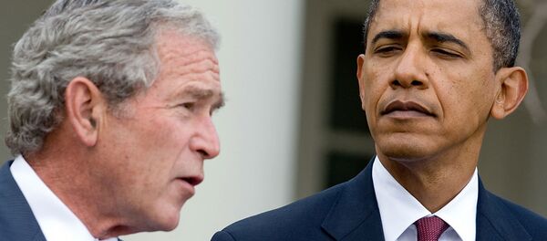 ABD Başkanı Barack Obama ve halefi George W. Bush - Sputnik Türkiye