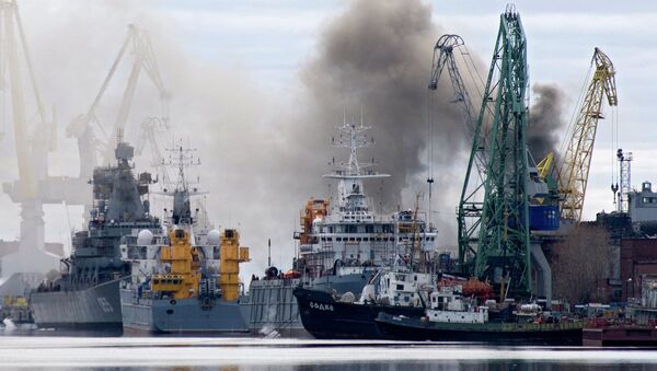 Nükleer denizaltının tamiri sırasında yangın - Sputnik Türkiye
