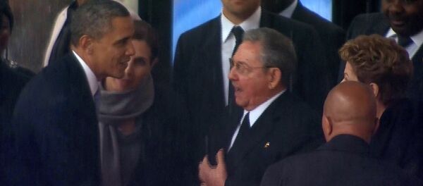 ABD Başkanı Barack Obama- Küba lideri Raul Castro ABD Başkanı Barack Obama- Küba lideri Raul Castro - Sputnik Türkiye