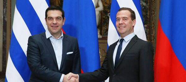 Aleksis Çipras-Dmitriy Medvedev Aleksis Çipras-Dmitriy Medvedev - Sputnik Türkiye