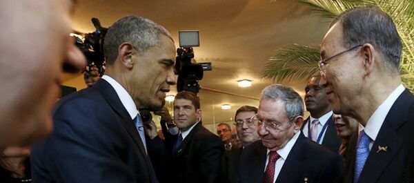 Obama ve Castro - Sputnik Türkiye
