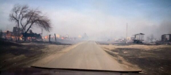 Hakasya Cumhuriyeti'nde yangın - Sputnik Türkiye