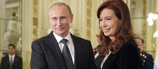 Christina Fernandez de Kirchner & Vladimir Putin - Sputnik Türkiye