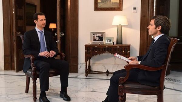 Suriye Devlet Başkanı Beşar Esad, France 2 televizyon kanalına röportaj verdi. - Sputnik Türkiye