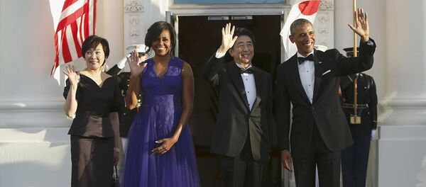 Japonya Başbakanı Şinzo Abe'nin ABD ziyareti - Sputnik Türkiye