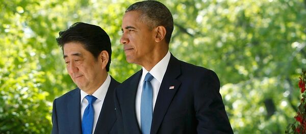 Barack Obama & Şinzo Abe - Sputnik Türkiye