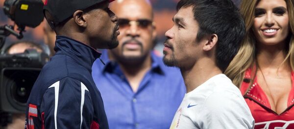 Boksörler Floyd Mayweather ile Manny Pacquiao - Sputnik Türkiye
