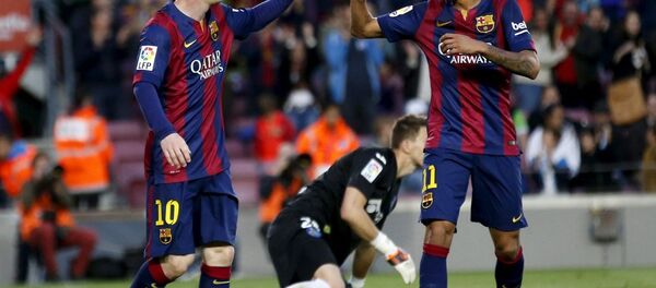 Barcelona oyuncuları Messi ve Neymar - Sputnik Türkiye