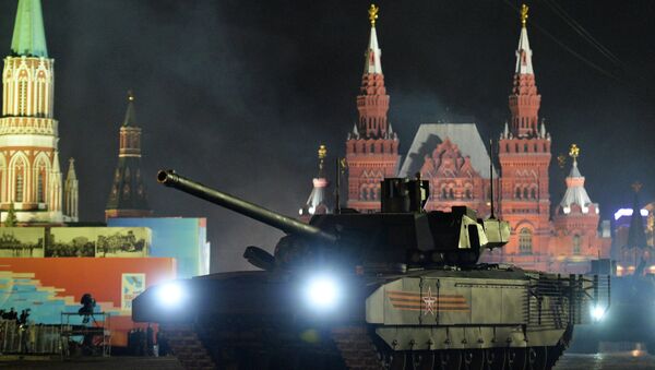 T-14 Armata tankları, Moskova'daki 'Zafer Günü' provalarında - Sputnik Türkiye