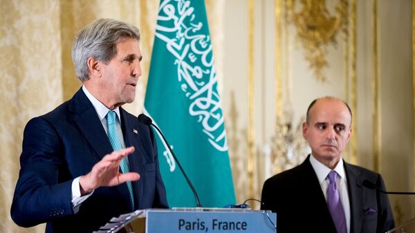 ABD Dışişleri Bakanı John Kerry ve Suudi Arabistan Dışişleri Bakanı Adil el-Cubeyr - Sputnik Türkiye