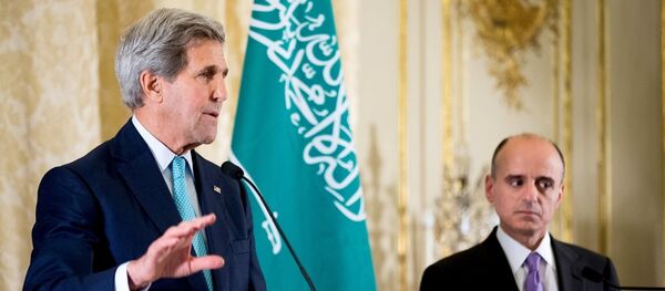 ABD Dışişleri Bakanı John Kerry ve Suudi Arabistan Dışişleri Bakanı Adil el-Cubeyr - Sputnik Türkiye