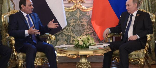 Mısır Cumhurbaşkanı Abdulfettah Sisi- Rusya lideri Vladimir Putin - Sputnik Türkiye