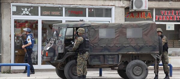 Makedonya'da çatışma - Sputnik Türkiye