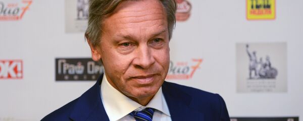 Rusya parlamentosunun alt kanadı Devlet Duması'nın Dışişleri Komitesi Başkanı Aleksey Puşkov - Sputnik Türkiye