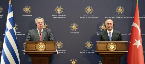 Mevlüt Çavuşoğlu-Nikos Kocias - Sputnik Türkiye