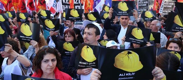 Soma maden kazası protesto - Sputnik Türkiye